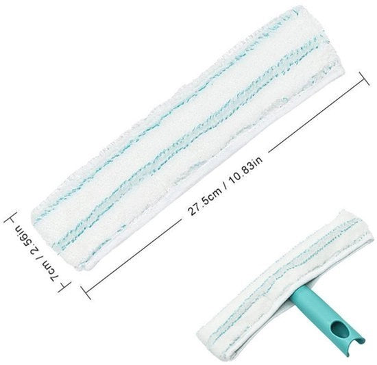 Set di 10 pad di sostituzione per aspirapolvere per finestre, microfibra, doppia garza di pulizia, accessori, pulizia finestre, set di 10 pezzi