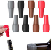 Stopper per bottiglia di vino in silicone, set di 8 pezzi per bottiglie di vino, champagne, prosecco e birra