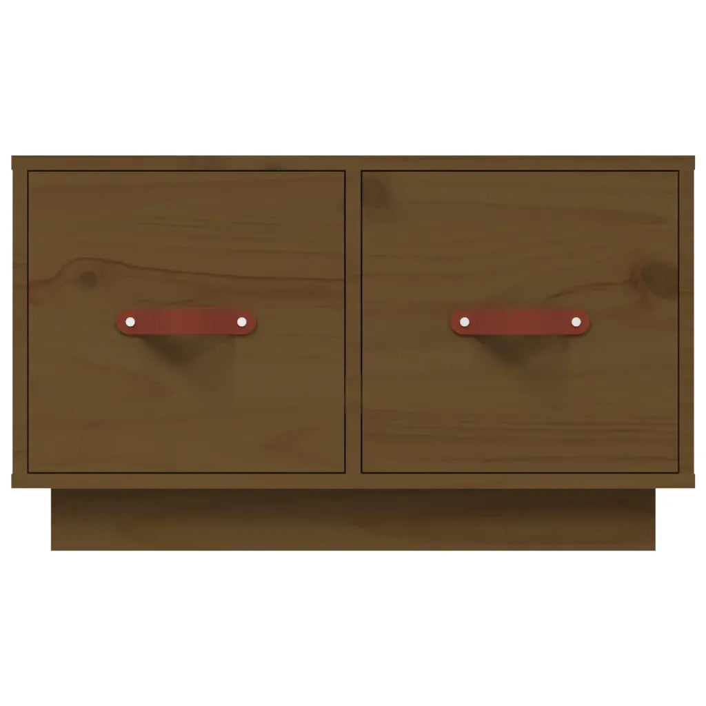 Tavolino da Salotto ambra 60x53x35 cm Legno Massello di Pino 820969