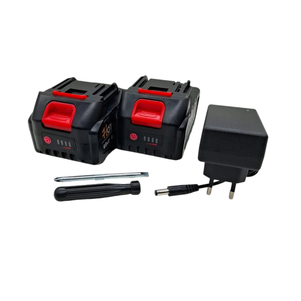 Motosega a Batteria Telescopica 12” 21V con 2 Batterie Brushless Lubrificazione Automatica Taglio 30 cm