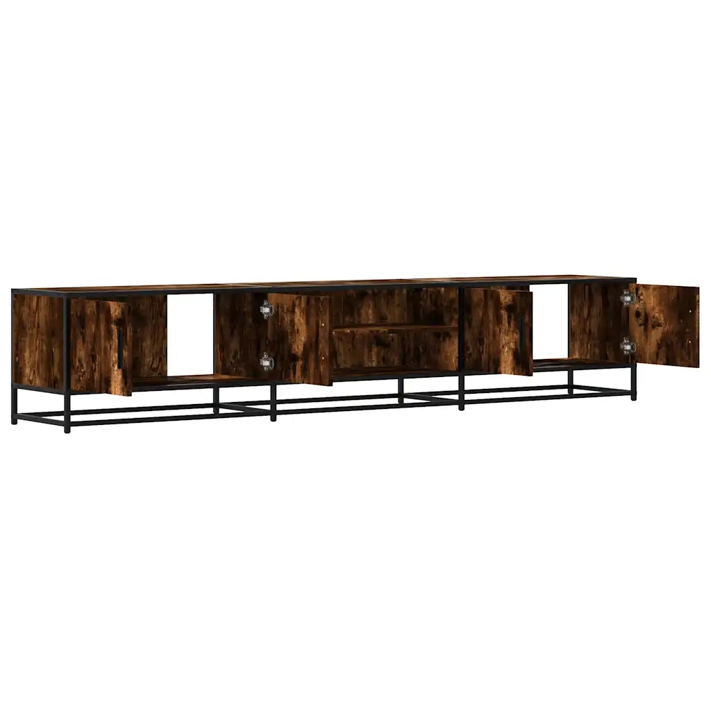 vidaXL Mobile TV Rovere Fumo 210x35x41 cm in Truciolato
