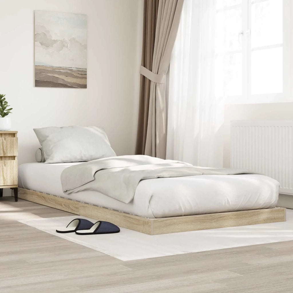 Struttura letto a terra Sonoma 75 x 190 cm Legno multistrato 893518