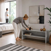 TV Cabinet Concrete Grey 100x40x40 Cm Wood-based Material