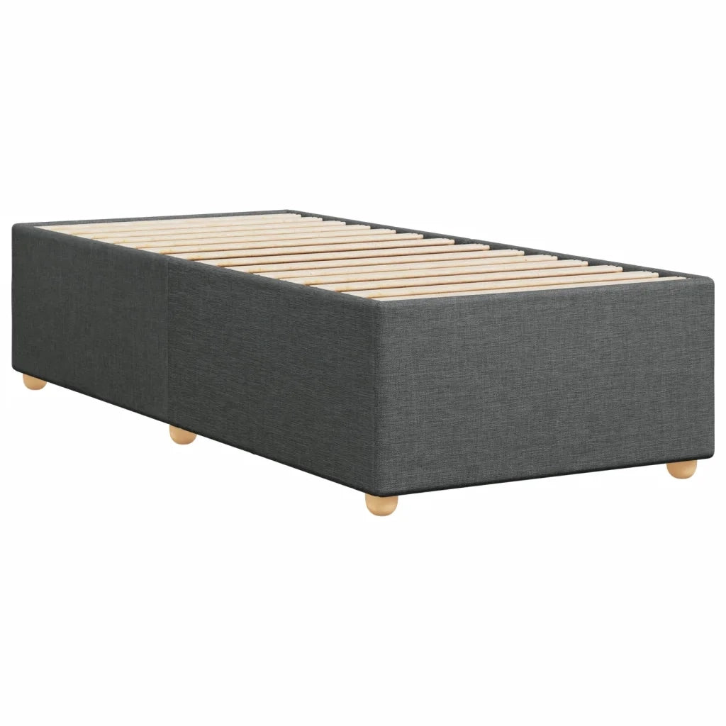 Giroletto senza Materasso Grigio Scuro 100x200 cm Tessuto
