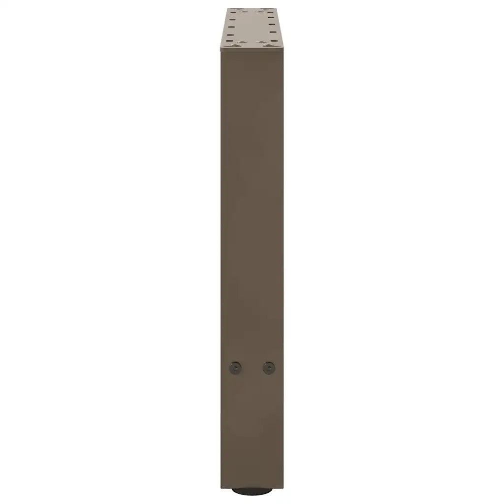 Gambe per Tavolino da Caffè in Acciaio Naturale 2 pz 60x(42-43) cm Acciaio 4013287