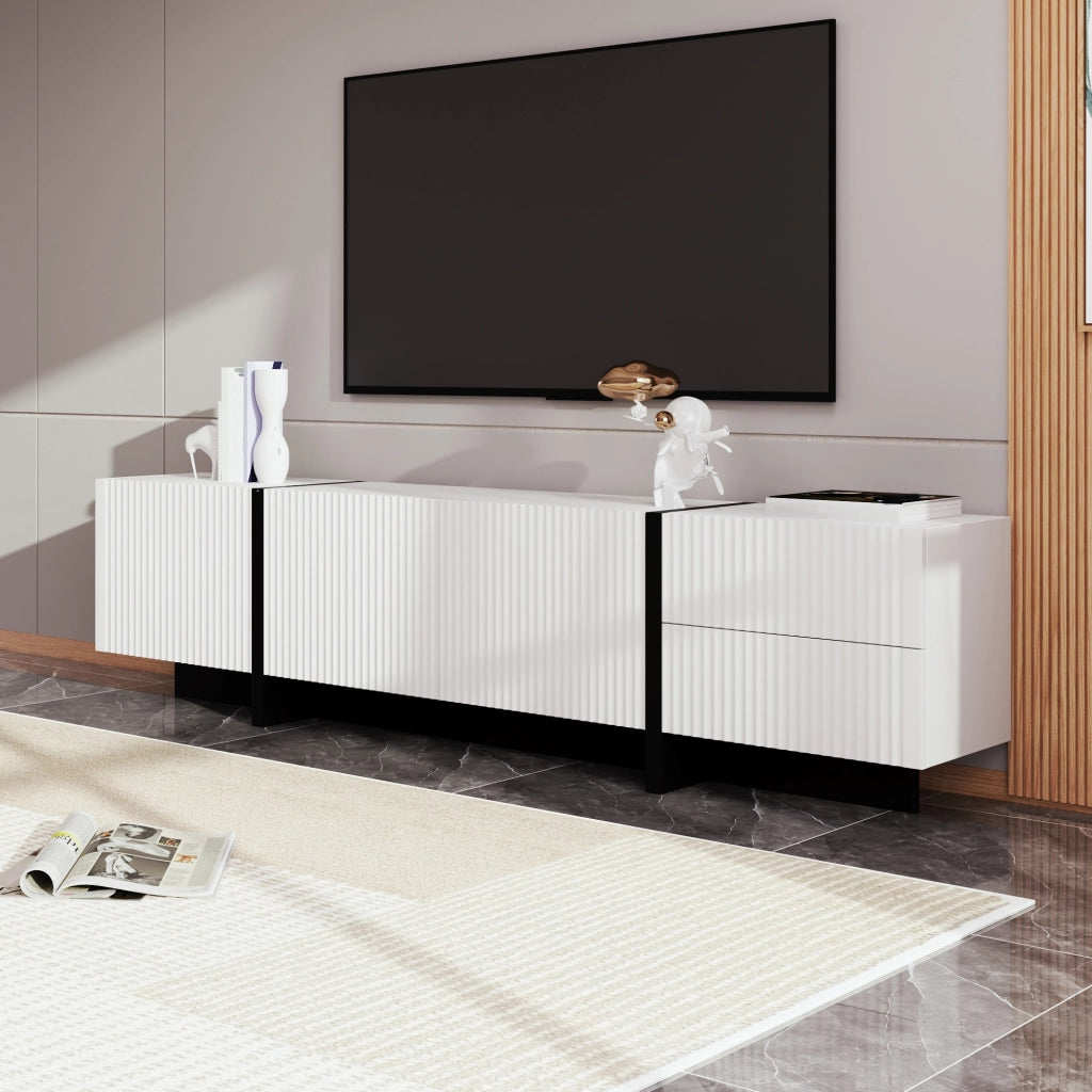 Mobile TV con 3 Ante e 2 Cassetti ¨C MINIMAL ¨C 190 cm