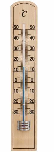TERMOMETRO LEGNO ECO- - chiaro - mm.200x36 - 5 pezzi MOLLETHERM