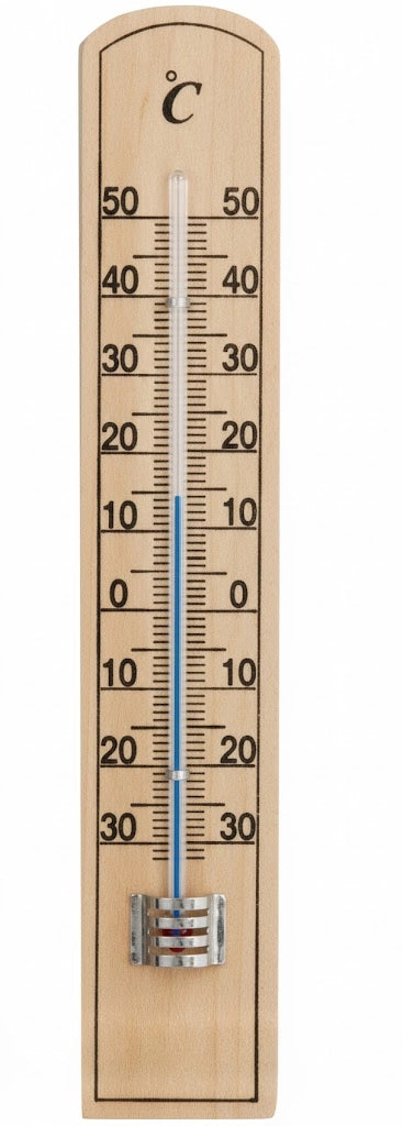 TERMOMETRO LEGNO ECO- - chiaro - mm.200x36 - 5 pezzi MOLLETHERM