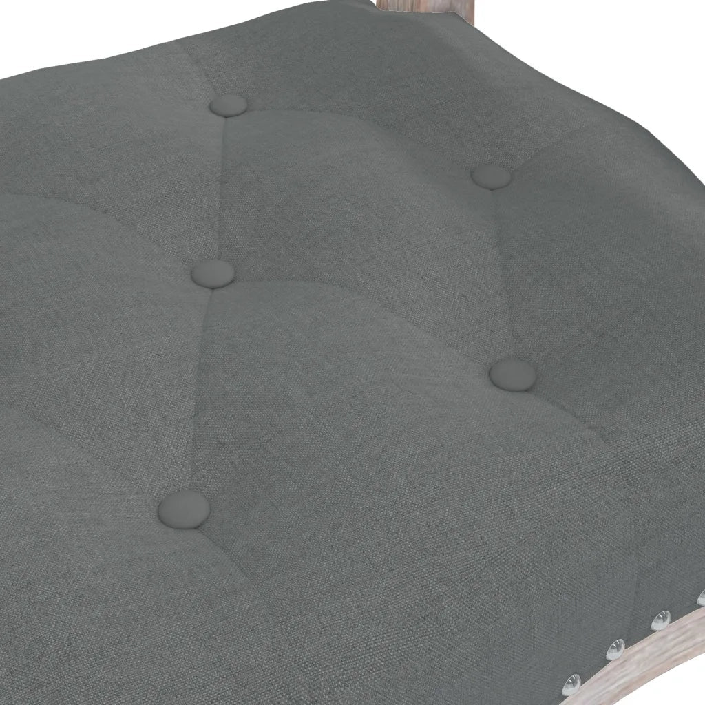 Panca-Sgabello Grigio Scuro 110x45x60 cm in Tessuto