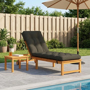 Cuscino per Lettino VIANEN 100% Poliestere Antracite 953839