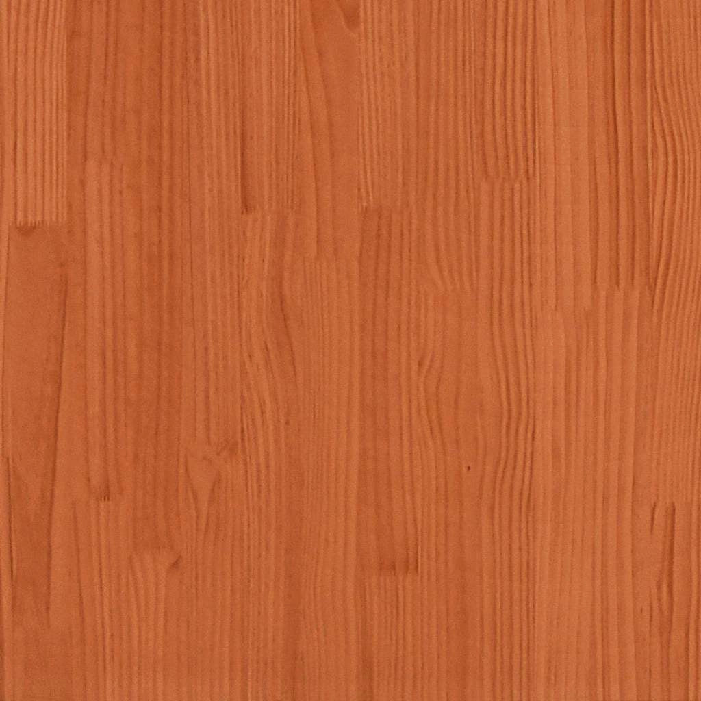 Fioriera rettangolare da esterno stile classico giardino 40 x 40 x 39 cm pino massiccio finitura cerata marrone 02_0058389