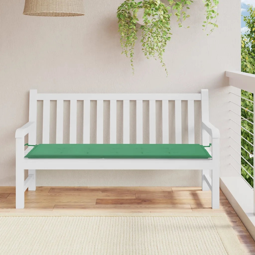 Cuscino per Panca-Cuscini per panchina Verde 150x50x3 cm in Tessuto Oxford