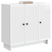 Credenza | Madia | Buffet da pranzo | Armadio da pranzo Bianco Lucido 89 x 34,5 x 80 cm Legno ingegnerizzato