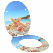 Sedile per toilette con chiusura morbida Conchiglia di mare 42027176