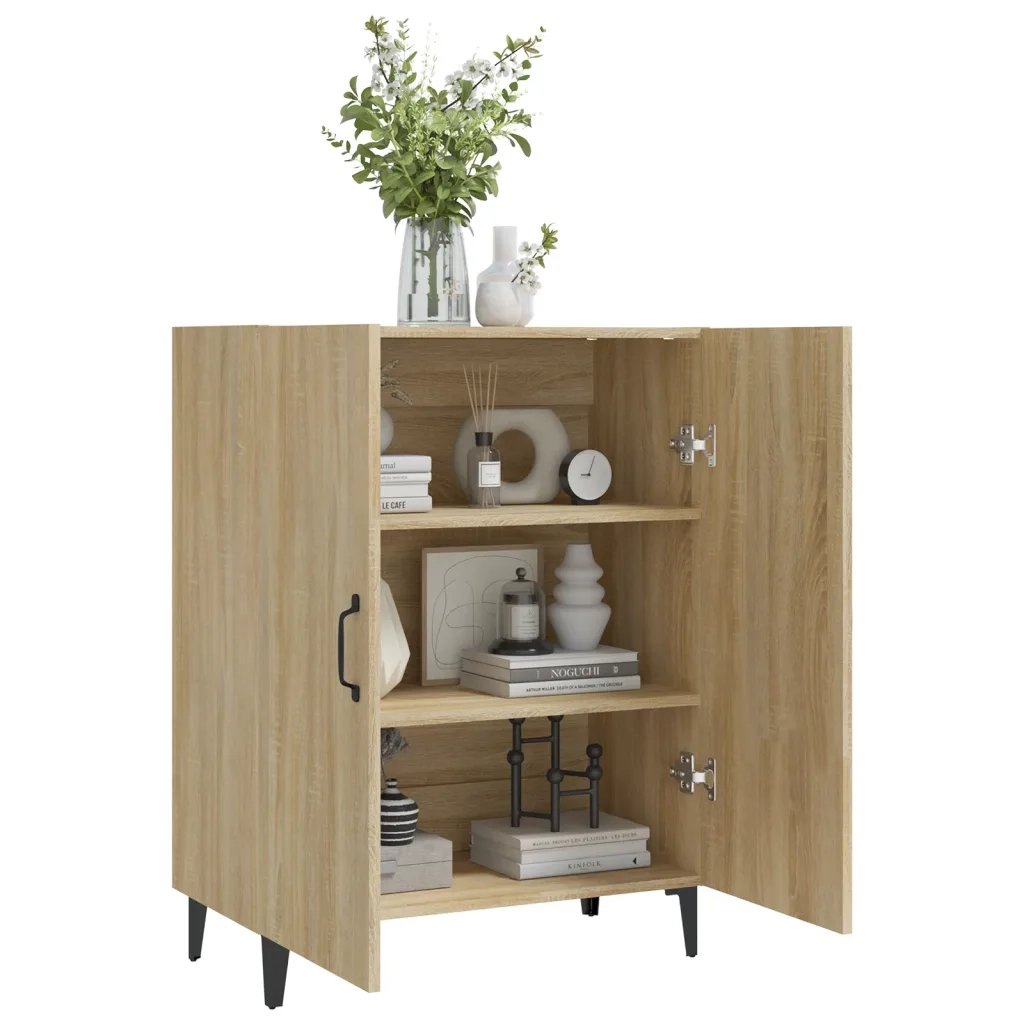 Credenza Rovere Sonoma 70x34x90 cm in Legno Multistrato 812108