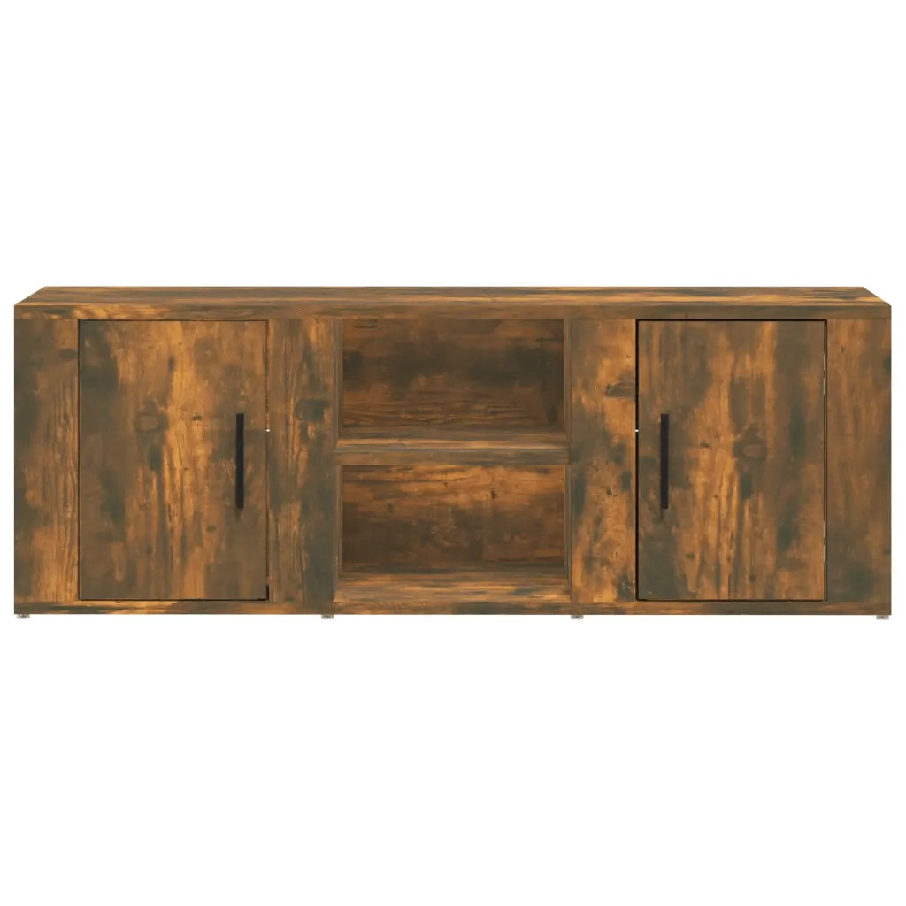 Mobile TV-Credenza per TV-Console TV Rovere Fumo 100x31,5x35 cm in Legno Multistrato