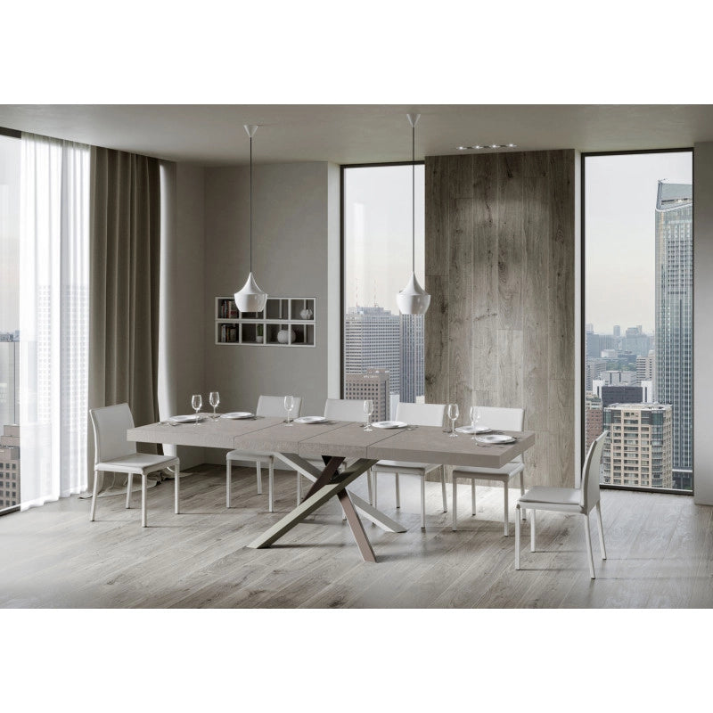 Tavolo allungabile 200/460x90 cm Volantis Premium telaio Multicolore 4/C - Cashmere
