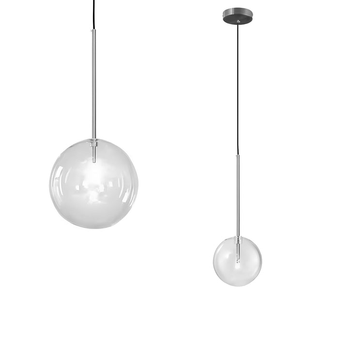Lampada Da Soffitto A Sospensione Con Sfera Di Vetro 15cm APP1682-1CP