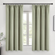 Tende di oscuramento - Isolanti termici - 2 pezzi - Verde salietto - 145 x 140 cm