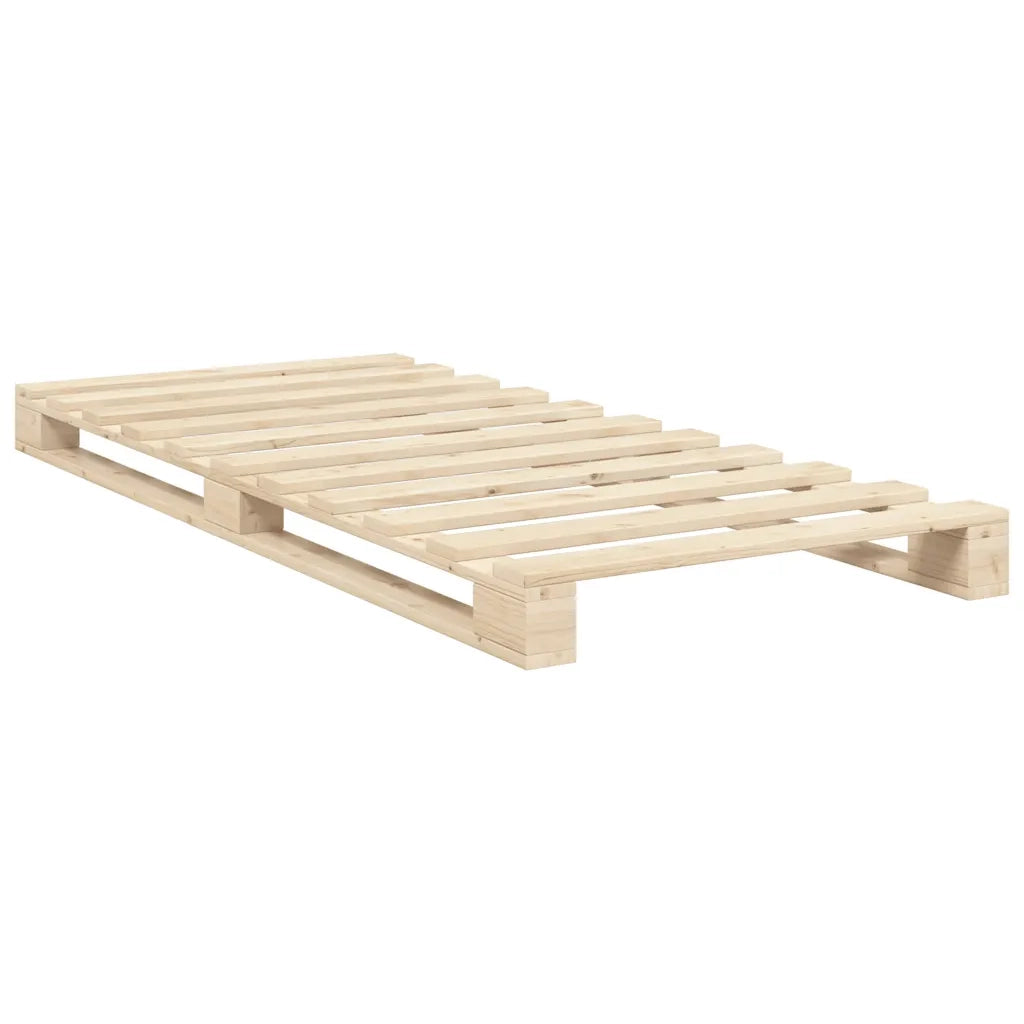 Giroletto con Testiera 90x200 cm in Legno Massello di Pino 3281532