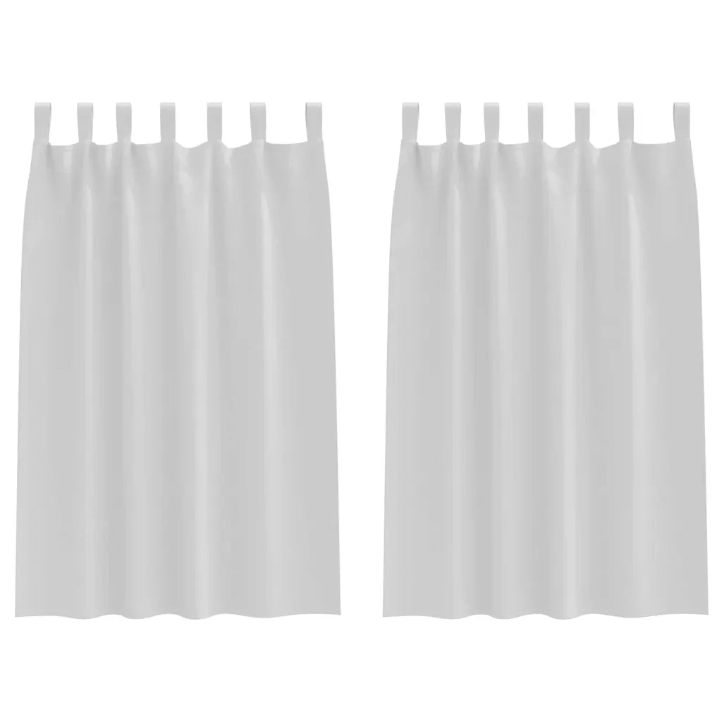 Tende Blackout con Anelli 2 pcs Grigio Chiaro 175 x 140 cm 4107569