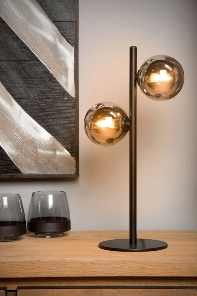 Lampada da tavolo Lucide Tycho 2xG9 nero/grigio 43cm