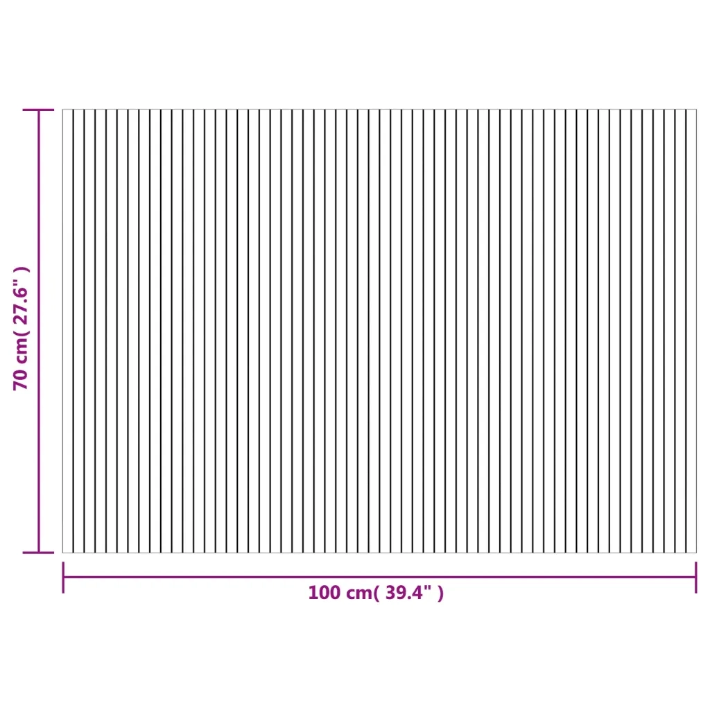 Tappeto Rettangolare Marrone Scuro 70x100 cm in BambÃ¹