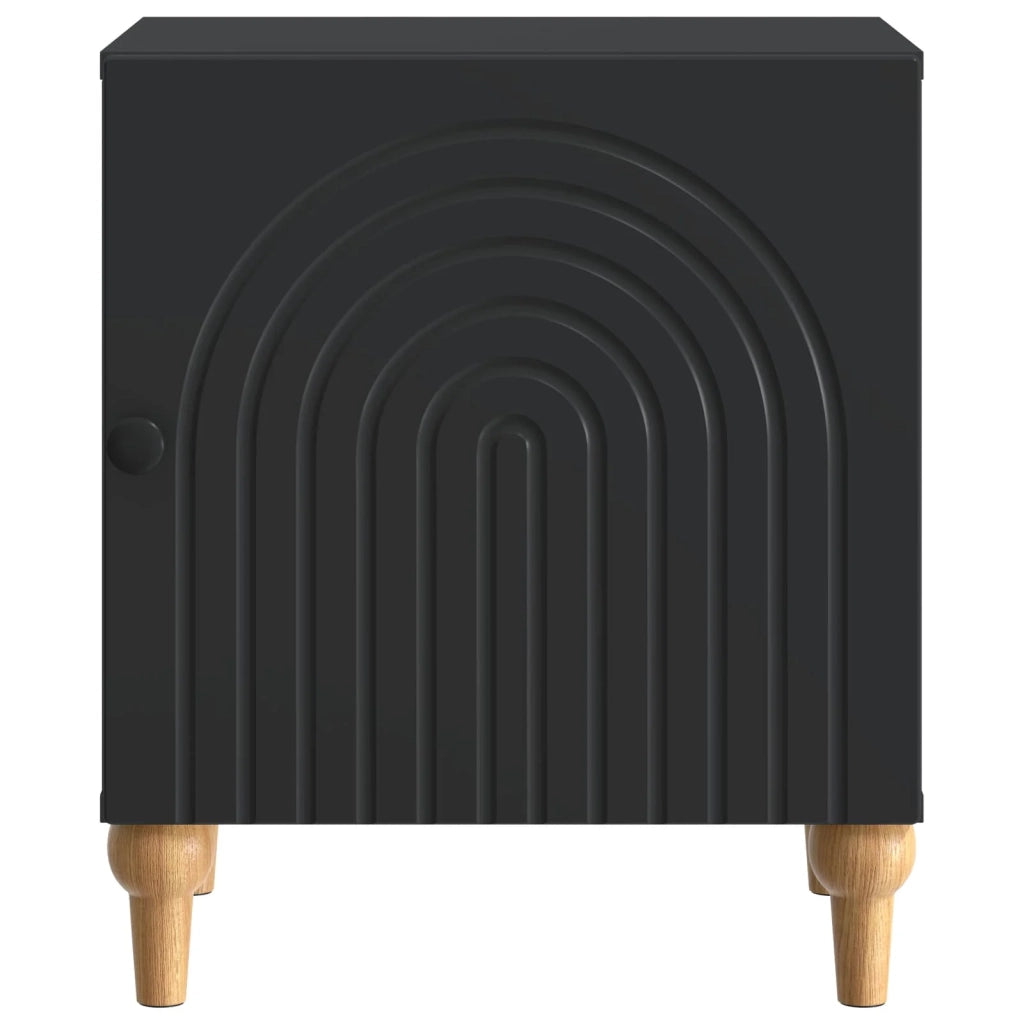 Armadio da Notte 2 pcs Nero 43 x 34,5 x 50 cm