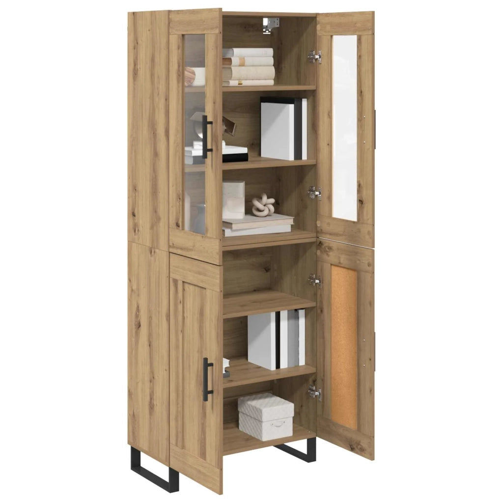 Credenza 2 pcs Rovere artigianale Legno multistrato 3415870