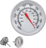 Grill termometro per barbecue esterno - scala analogica - temperatura interna e superficie - per barbecue a carbone - per esterni
