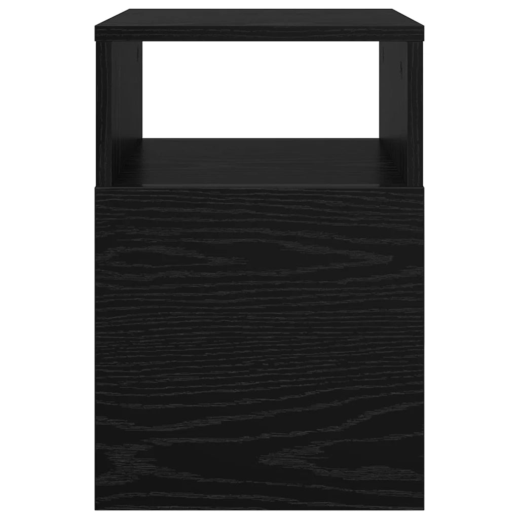Tavolino Rovere Nero 30,5 x 30 x 45 cm Legno multistrato 890898