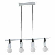 Lampadario a Sospensione 4 Luci E27 Lampada in Metallo Moderno Apricale EGLO