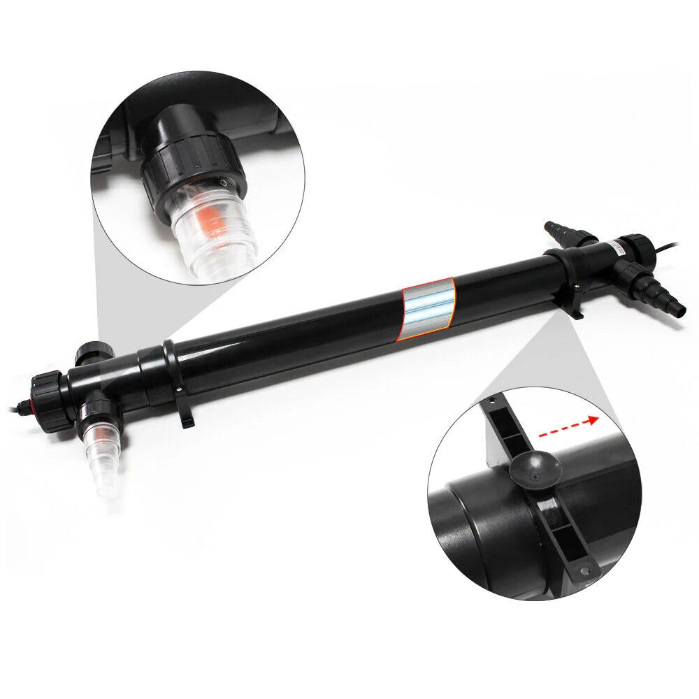 Chiarificatore sterilizzatore con lampada UVC da 72 watt per stagni e piscine con filtro 16_0001528