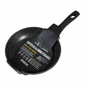 Trade Shop - Padella Con Manico In Alluminio Forgiato Antiaderente Granito Diametro 22cm -
