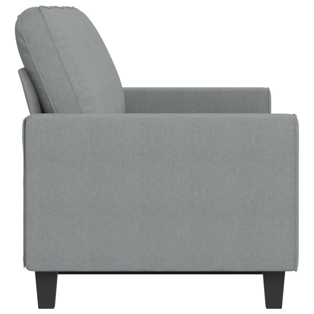 Divano a 3 Posti Grigio Chiaro 180 cm in Tessuto 359399