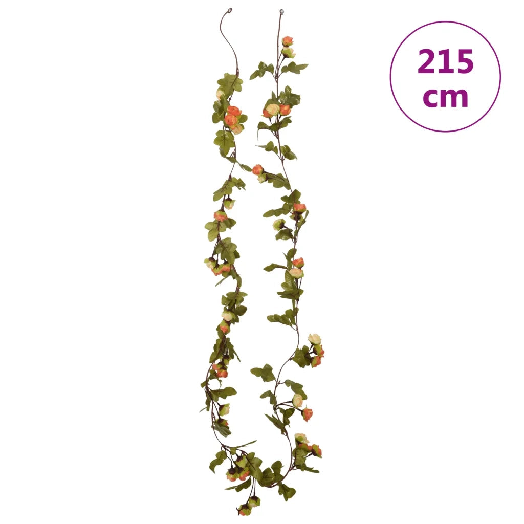 Ghirlande Fiori 6 pz Rosso Tramonto 215 cm 359063