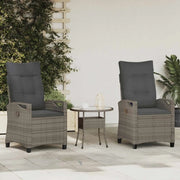 Sedia da Giardino 2 pcs Grigio e Grigio Scuro 56 x 60 x 112 cm 42026832