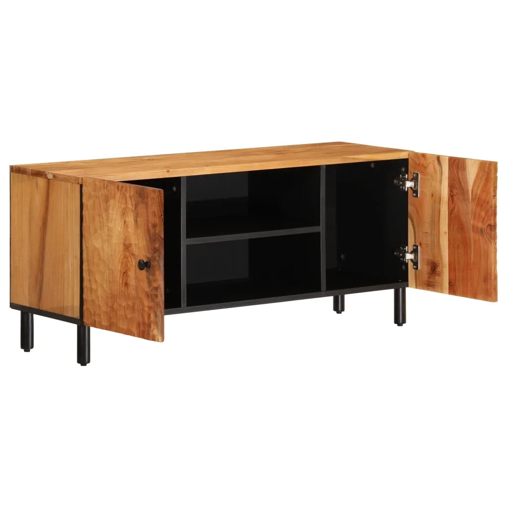 Mobile Porta TV 105x33x46 cm in Legno Massello di Acacia 356855