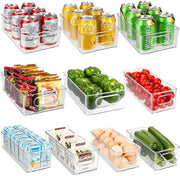 Organizzatore trasparente per frigorifero - multifunzionale e pratico - set da 10 - materiale sicuro per alimenti