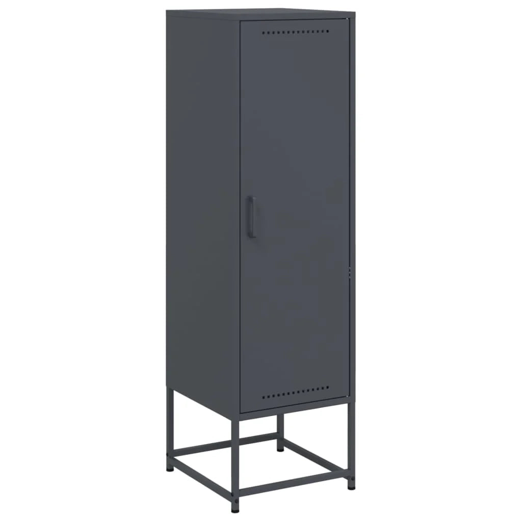Buffet credenza cassettiera armadio mobile contenitore organizer cucina soggiorno salotto alto 36 x 39 x 123 cm acciaio antracite 02_0032201
