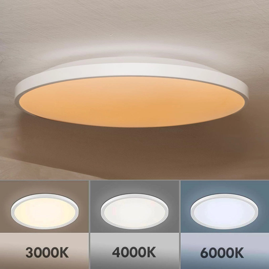 Plafoniera LED slim tonda da esterno elegante impermeabile da 42W luce calda naturale fredda soffitto bagno balcone terrazza
