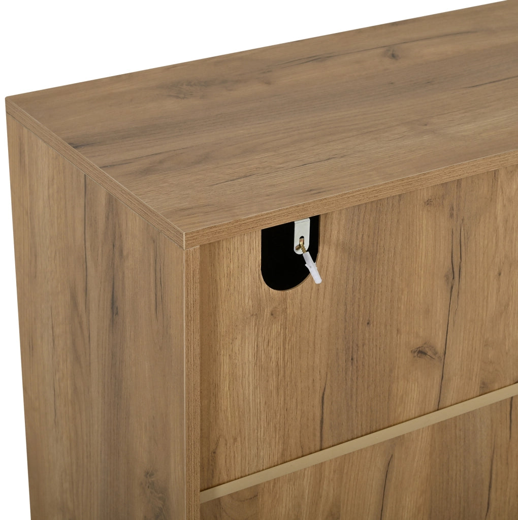 Sideboard con 2 cassetti e 3 ante in MDF, 140x35x67 cm