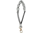 Sostegno per chiavi in stile bohemien - Sostegno per chiavi a macramé - Sostegno per gioielli - Sostegno per polso - Sostegno per chiavi con zinklegering - Design manuale - Sostegno per chiavi con anello