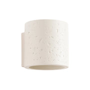 Applique industriale beige cemento cilindro su/giù G9 Pure Lume