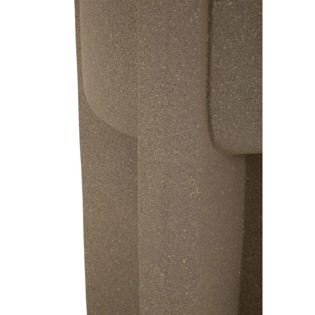 Vaso per Piante VKH1037, Marrone, Poliresina, 42x42x101 cm