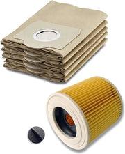 Sacchi a filtro in carta - tessuto filtro - chiusura - compatibili con WD2 WD3 MV2 MV3 A2054 A2201 filtro a tessuto