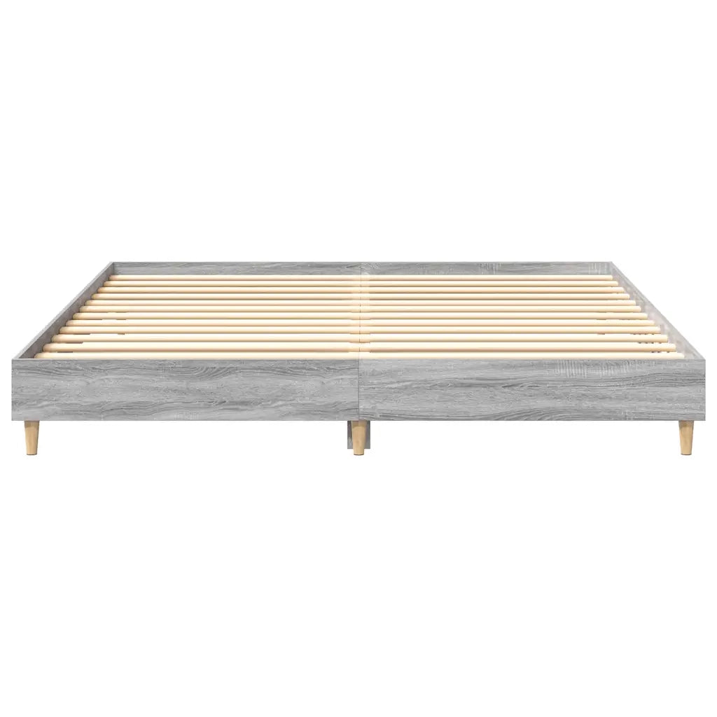 Giroletto senza Materasso Grigio Sonoma 160x200 cm Truciolato