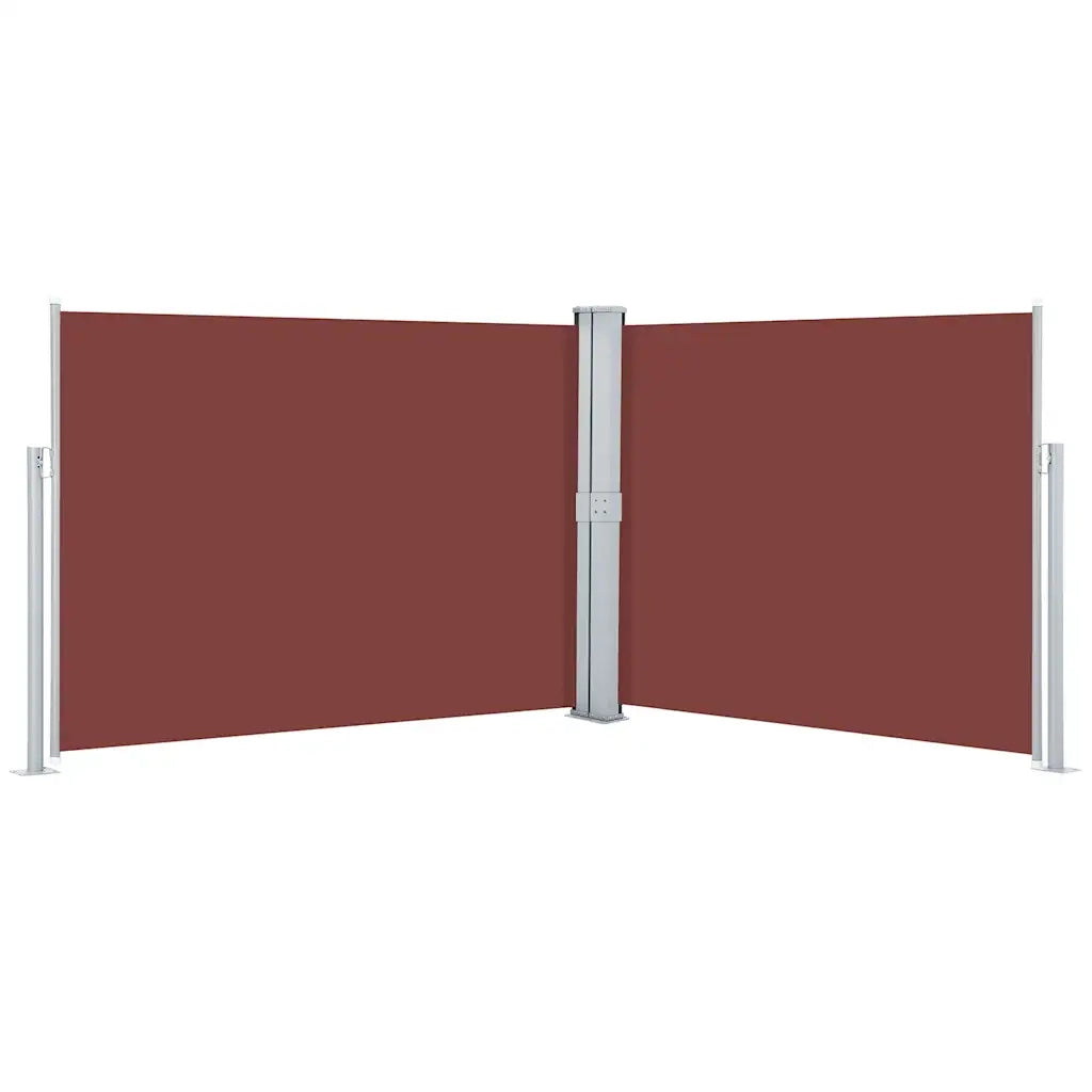 Tenda da Sole Laterale Retrattile Marrone 140x1000 cm