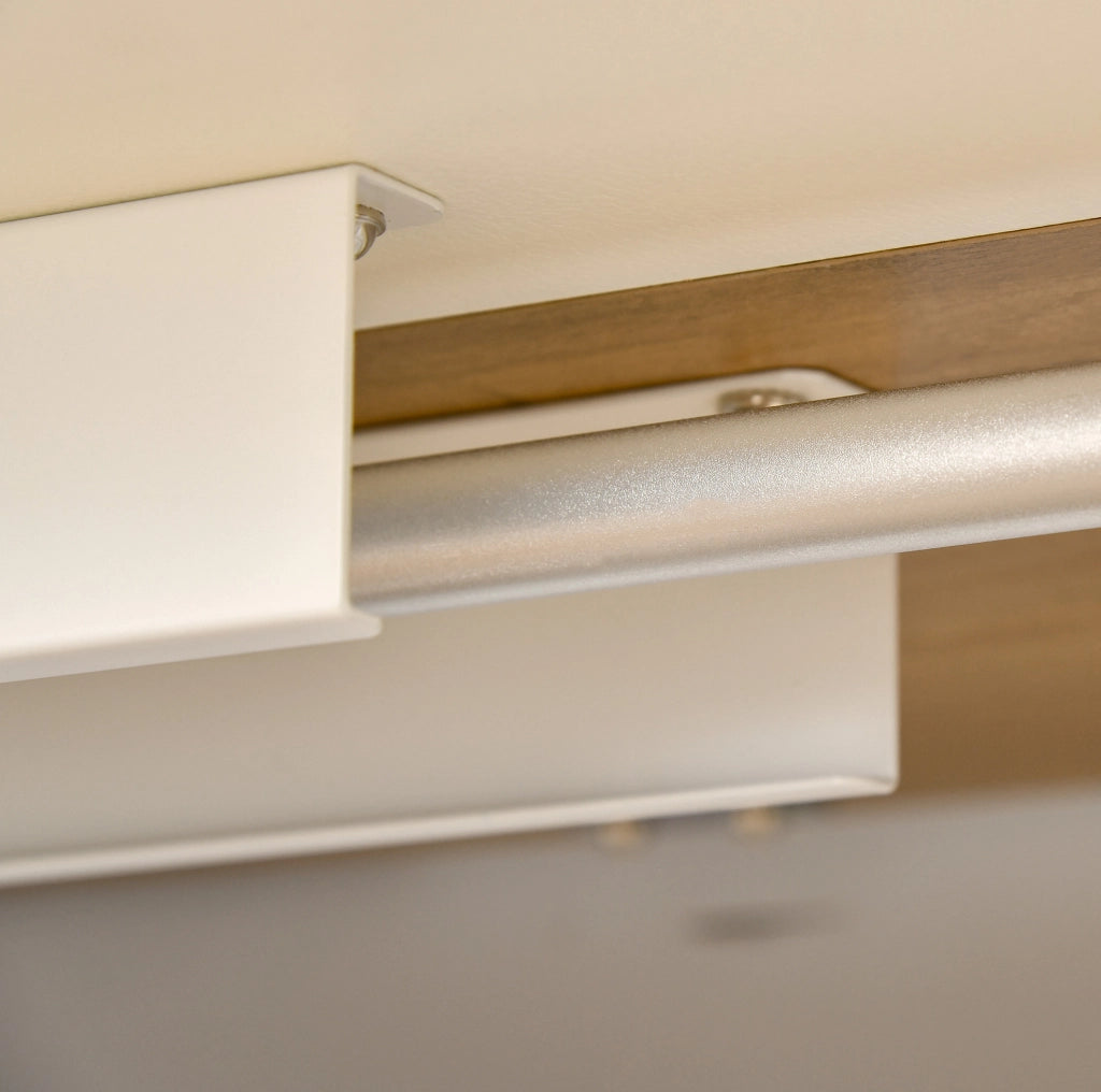 Scrivania elettrica 140x70 cm bianca – altezza regolabile e passacavi