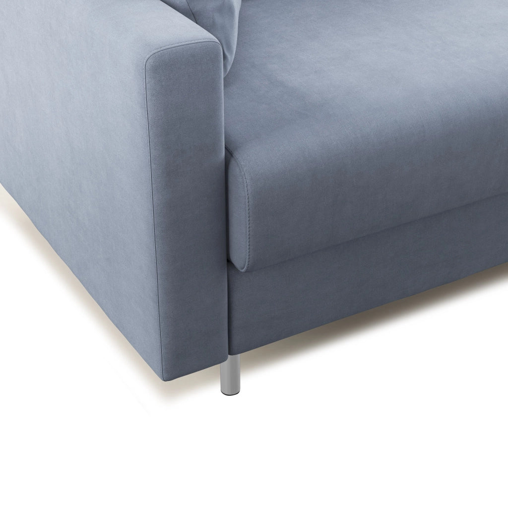 Megan Divano letto matrimoniale in microfibra smacchiabile T11 168 cm (mat. 120x197) carta da zucchero